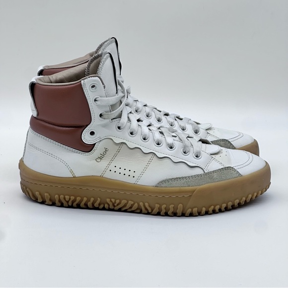 Chloe Franckie Hi-Top Sneakers. Size 8